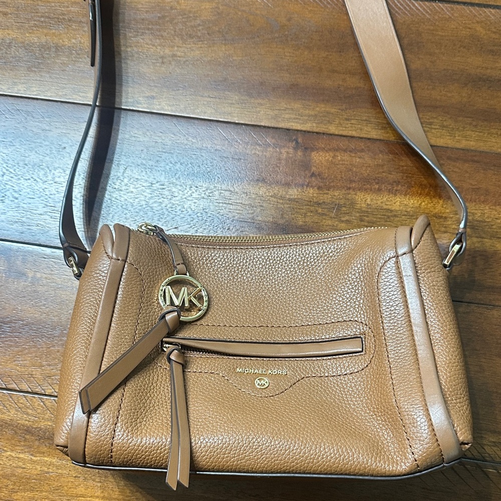 Michael Kors Tan Leather Crossbody Bag